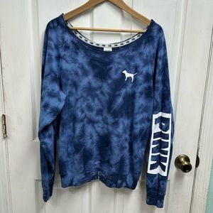 PINK Victorias Secret Off the shoulder Sweatshirt Large